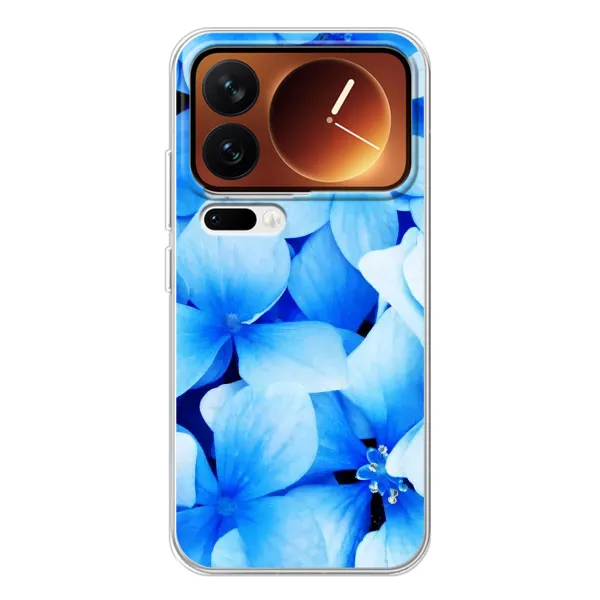 Чехол с рисунком «Синие цветы» для Xiaomi 17 Pro Чехол с рисунком «Синие цветы» для Xiaomi 17 Pro