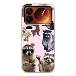 Силіконовий Чохол з Энотами на Xiaomi 17 Pro (Смішні Єноти)