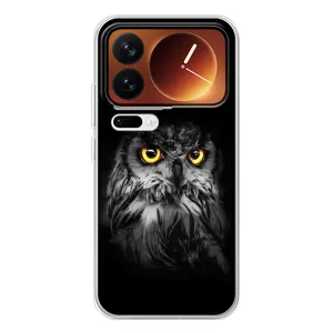 Чохли з принтом СОВИ для Xiaomi 17 Pro (Сова на чорному)
