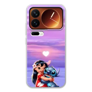 Чехол с рисунком Стич для Xiaomi 17 Pro (Стич и Лило)