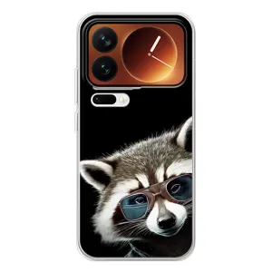 Силіконовий Чохол з Энотами на Xiaomi 17 Pro (Стильний Єнот)