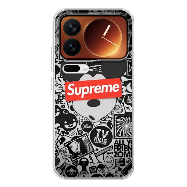Чехол с рисунком «Supreme Маус» для Xiaomi 17 Pro Чехол с рисунком «Supreme Маус» для Xiaomi 17 Pro