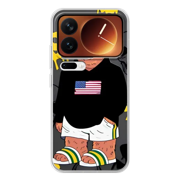 Чехол с рисунком «Teddy USA» для Xiaomi 17 Pro