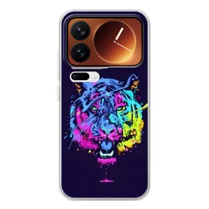 Силіконовий бампер з картинкою звірів для Xiaomi 17 Pro (Тигр-Арт)