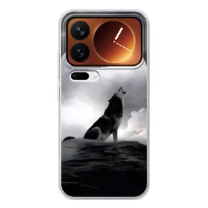 Чохол з Вовком на Xiaomi 17 Pro (Вовк і місяць)