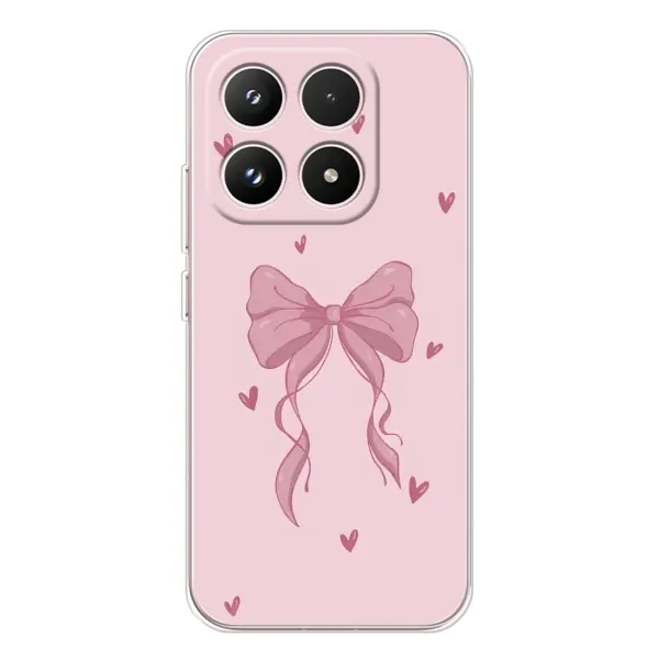 Чехол с рисунком «Бант на розовом» для Xiaomi 17 Чехол с рисунком «Бант на розовом» для Xiaomi 17