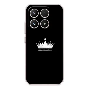 Чехол (Корона на чёрном фоне) для Xiaomi семнадцать (Белая корона)