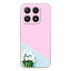 Чехлы с картинкой (Тюльпаны) на Xiaomi семнадцать (Белые тюльпаны)