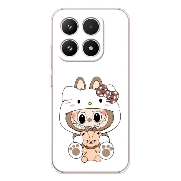 Чехол с рисунком «Белый Лабубу» для Xiaomi 17 Чехол с рисунком «Белый Лабубу» для Xiaomi 17