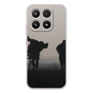 Чехлы на военную тематику для Xiaomi 17 (Бой солдат)