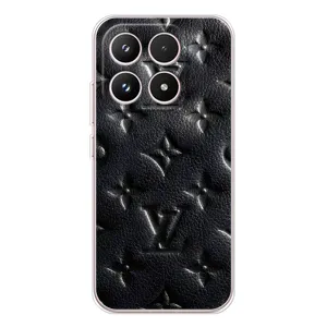Текстурный Чехол Louis Vuitton для Xiaomi семнадцать (Черный ЛВ)