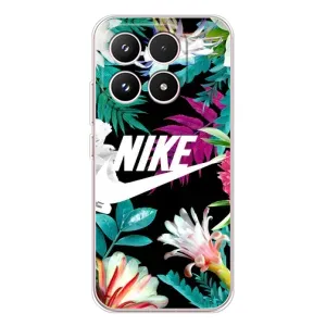 Силіконовый Чохол на Xiaomi 17 з картинкою НАЙК (Квітковий Nike)