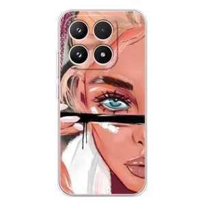 Силиконовый Чехол на Xiaomi 17 с картинкой Стильных Девушек (Девушка и ресницы)