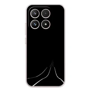 Чехол с картинками на черном фоне для Xiaomi 17 (Дорога)