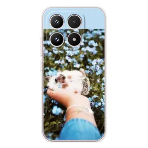 Чехлы с изображением разных животных для Xiaomi 17 (Ежик на руках)