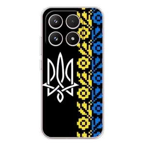 Силиконовый Чехол на Xiaomi 17 (Герб и вышыванка)