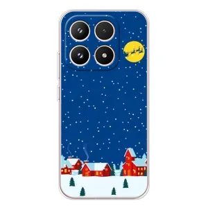 Силіконовий бампер на різдво для Xiaomi 17 (Місто в снігу)