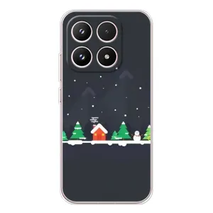 Силіконовий бампер на різдво для Xiaomi 17 (Місто зимове)