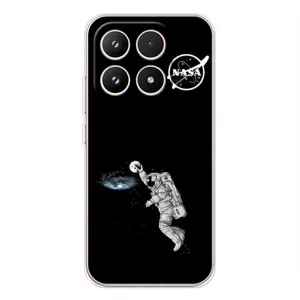 Силиконовый бампер с принтом "Наса" на Xiaomi 17 (Космонавт баскетболист)