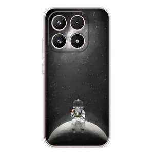 Силиконовый Чехол с принтом "Космонавты" на Xiaomi 17 (Космонавт романтик)