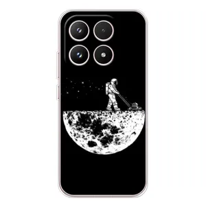 Силиконовый Чехол с принтом "Космонавты" на Xiaomi 17 (Космонавт)