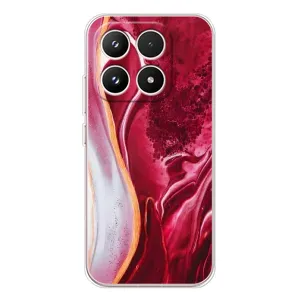 Чехлы с тематикой "Мрамор" на Xiaomi семнадцать (Красный мрамор)