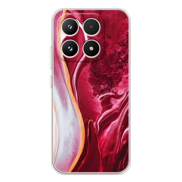 Чехол с рисунком «Красный мрамор» для Xiaomi 17 Чехол с рисунком «Красный мрамор» для Xiaomi 17