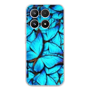 Силиконовый бампер с картинкой животных для Xiaomi 17 (Крылья бабочек)