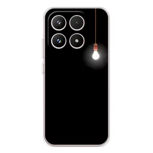 Чехол с картинками на черном фоне для Xiaomi 17 (Лампочка)