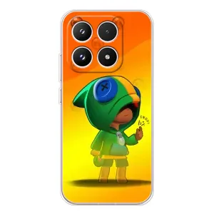 Чехол Бравл Старс для Xiaomi 17 (LEON в кофте)