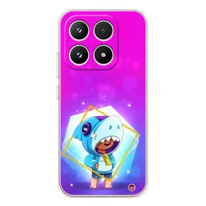 Чехол Бравл Старс для Xiaomi 17 (Леон в костюме Акулы)