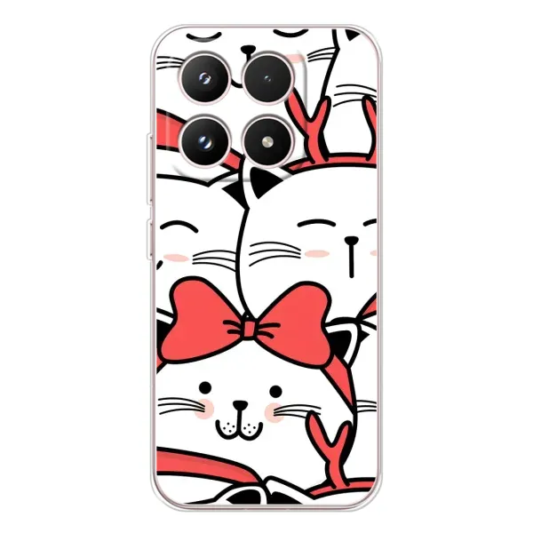 Чехол с рисунком «Новогодние котики» для Xiaomi 17 Чехол с рисунком «Новогодние котики» для Xiaomi 17