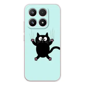 Силиконовый чехол с котиком для Xiaomi 17 (Падающий кот)