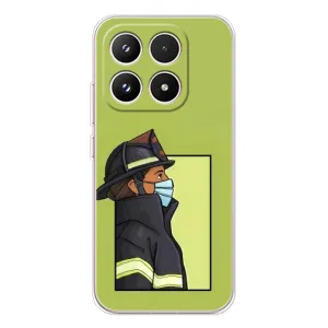 Силиконовый бампер (Работники) на Xiaomi 17
