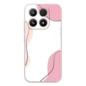 Чехол цветочный дизайн для Xiaomi 17 (Розовый фон)