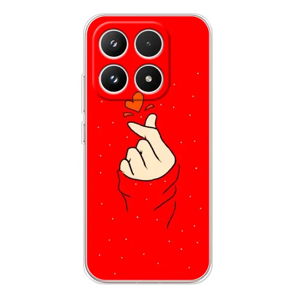 Чехол с рисунком «Сердце на красном» для Xiaomi 17 Чехол с рисунком «Сердце на красном» для Xiaomi 17