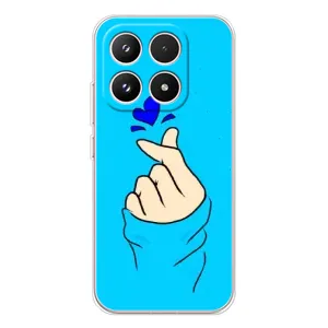 Чехлы (Знак сердечка) на Xiaomi 17 (Сердце на синем)