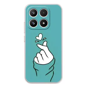 Чехлы (Знак сердечка) на Xiaomi 17 (Сердечко на бирюзовом)