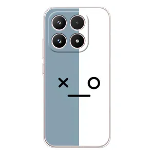 Силиконовые Чехлы (смешные стикеры) для Xiaomi 17 (Серо-белый)
