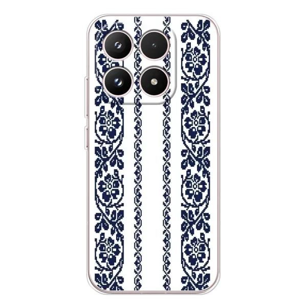 Чехол с рисунком «Синяя вышиванка» для Xiaomi 17 Чехол с рисунком «Синяя вышиванка» для Xiaomi 17