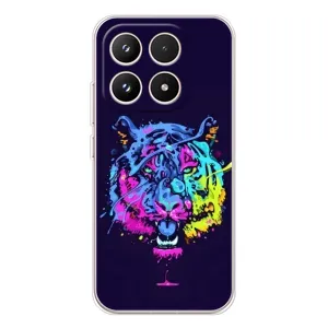 Силиконовый бампер с картинкой животных для Xiaomi 17 (Тигр-Арт)
