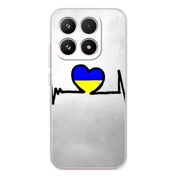 Чехол с рисунком «Украинская кардиограмма» для Xiaomi 17 Чехол с рисунком «Украинская кардиограмма» для Xiaomi 17