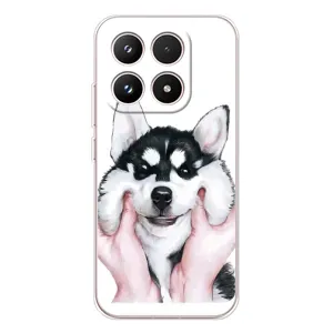 Бампер для Xiaomi 17 с картинкой "Песики" (Собака Хаски)
