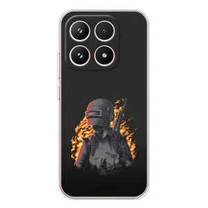 Чохол з картинкою "Герой Pubg" на Xiaomi 17 (В полум'ї)