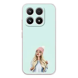 Силиконовый Чехол на Xiaomi 17 с картинкой Стильных Девушек (В шапке)