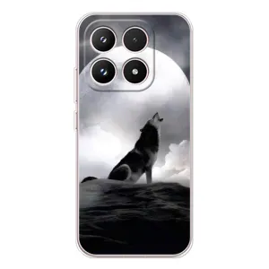 Чехол с Волком на Xiaomi 17 (Волк и луна)