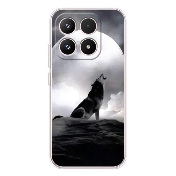 Чехол с рисунком «Волк и луна» для Xiaomi 17 Чехол с рисунком «Волк и луна» для Xiaomi 17