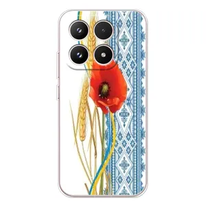 Силиконовый Чехол на Xiaomi 17 с картинкой Вышиванки (Вышиванка с цветком)