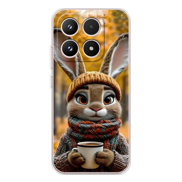 Чехол с рисунком «Зайчик с кофе» для Xiaomi 17 Чехол с рисунком «Зайчик с кофе» для Xiaomi 17