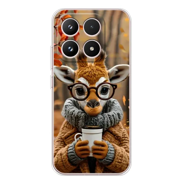 Чехол с рисунком «Жираф с кофе» для Xiaomi 17 Чехол с рисунком «Жираф с кофе» для Xiaomi 17